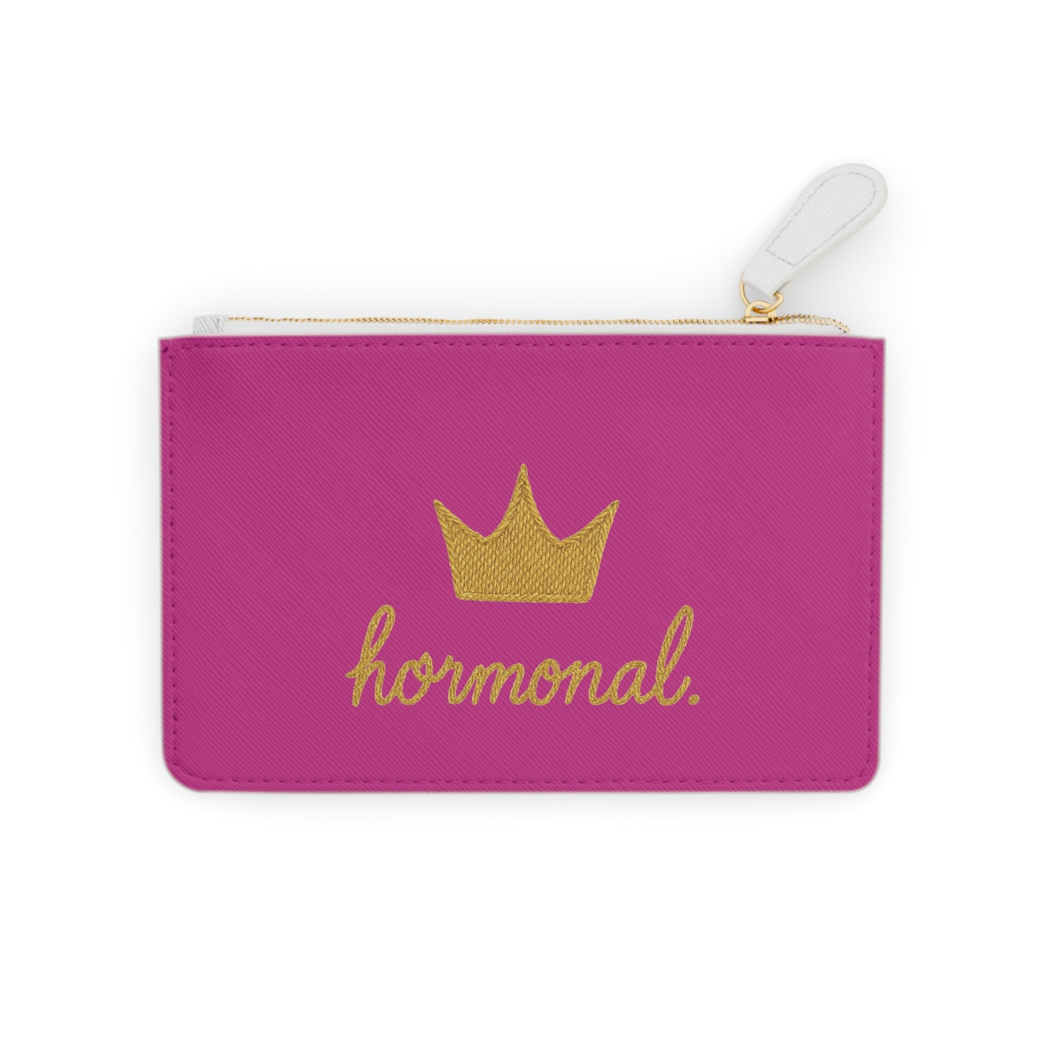 Hormonal white clutch bag 
