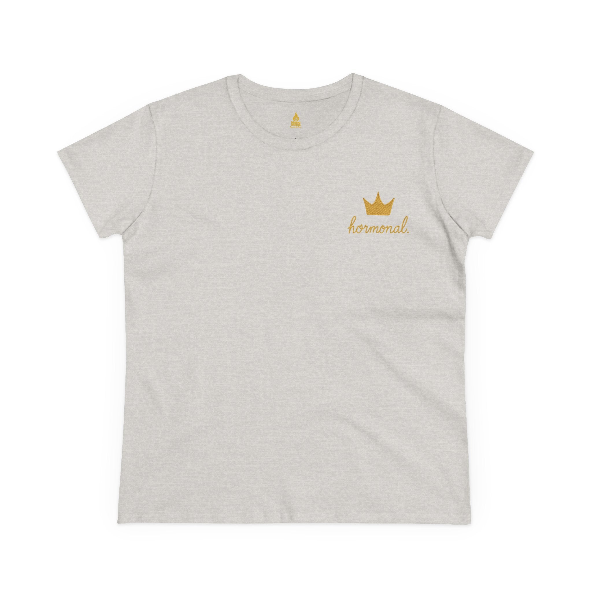 Hormonal. Crown Embroidered Tee – Meno Moms Collection