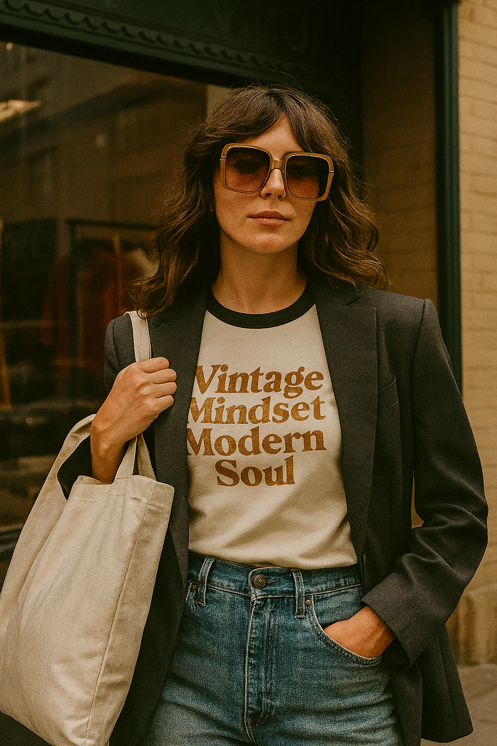 Vintage Mindset Cotton T-Shirt