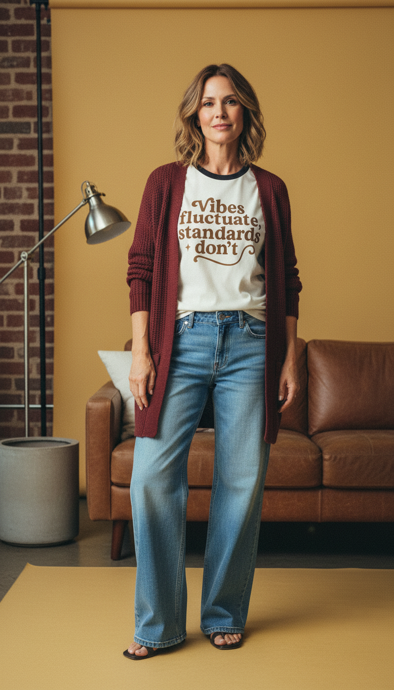 Ringer Tee Vibes Fluctuate, Standards Don't Retro T-Shirt