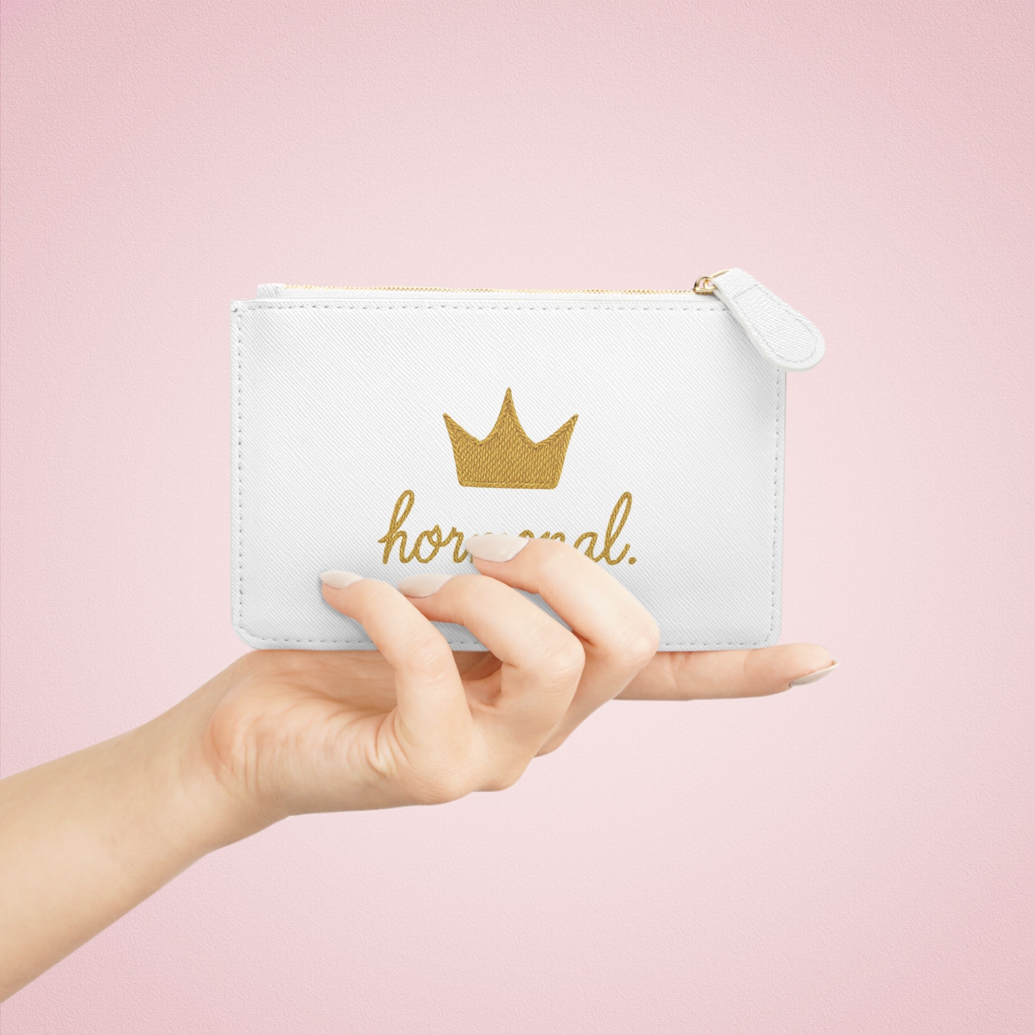 Embroidery Printed Hormonal Mini Clutch Bag