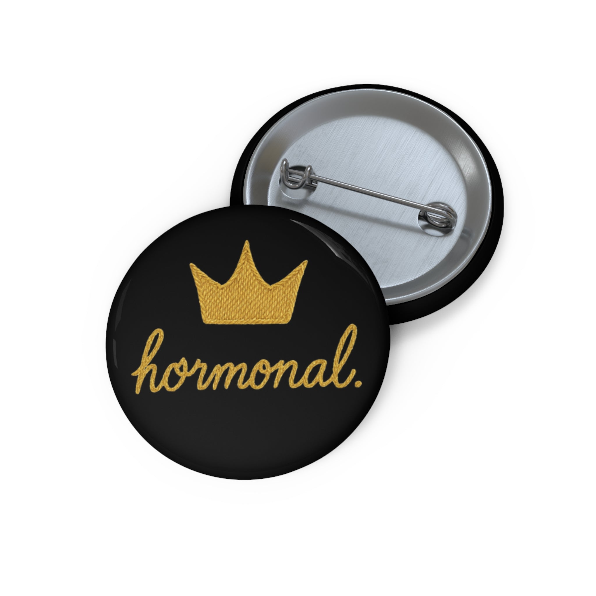 Hormonal Crown Pin - Midlife Mood Badge