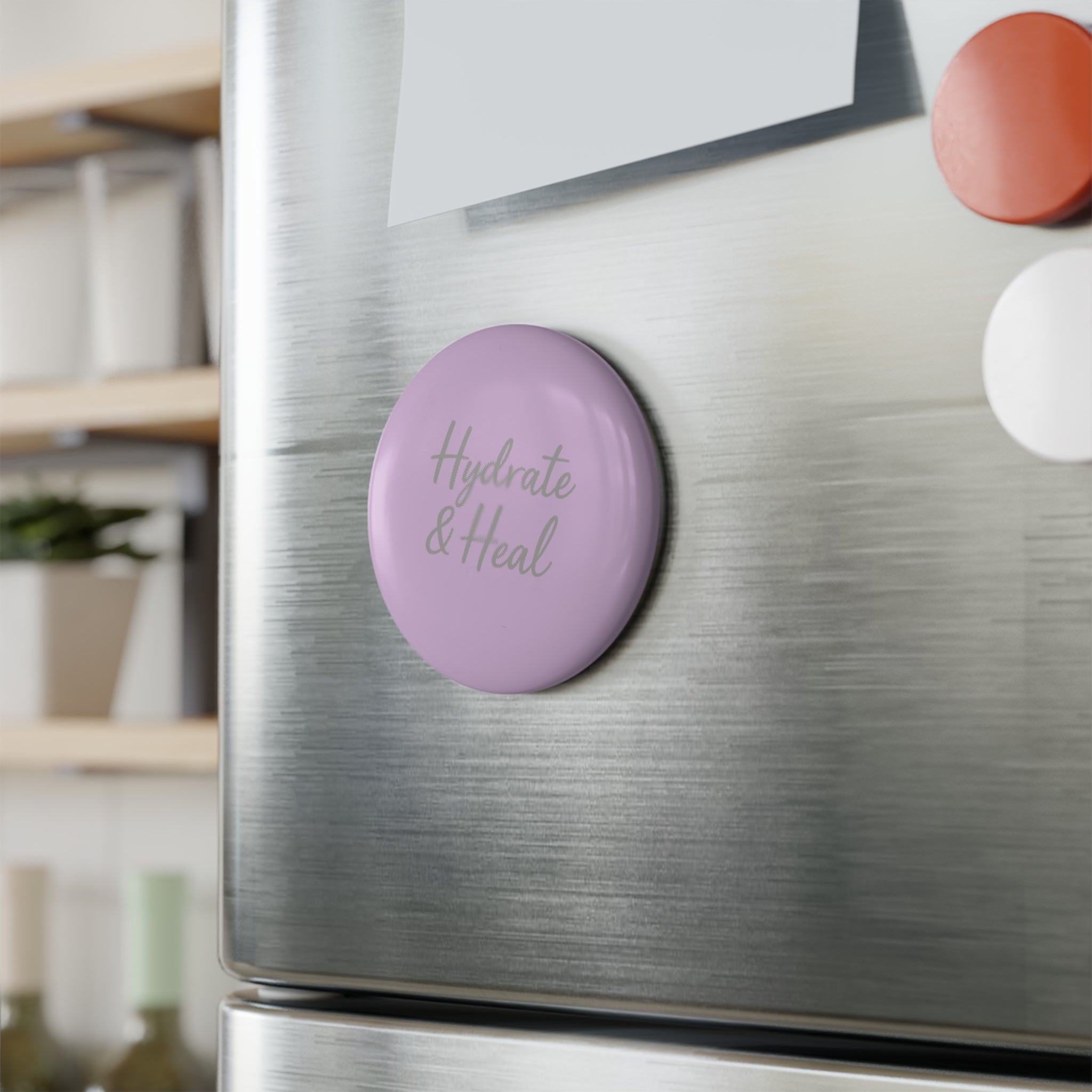 Lavender Hydrate & Heal Button Magnet