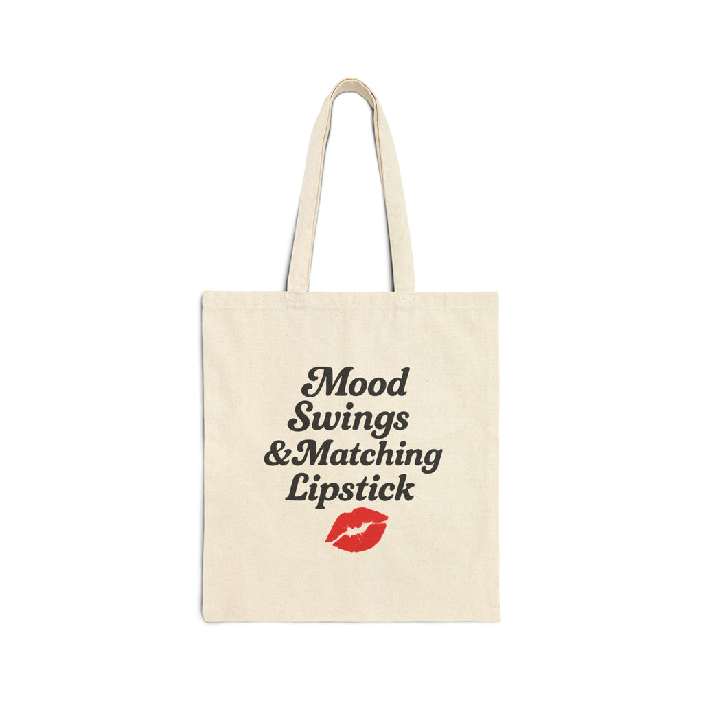 Mood swings & Lipstick Cotton Tote