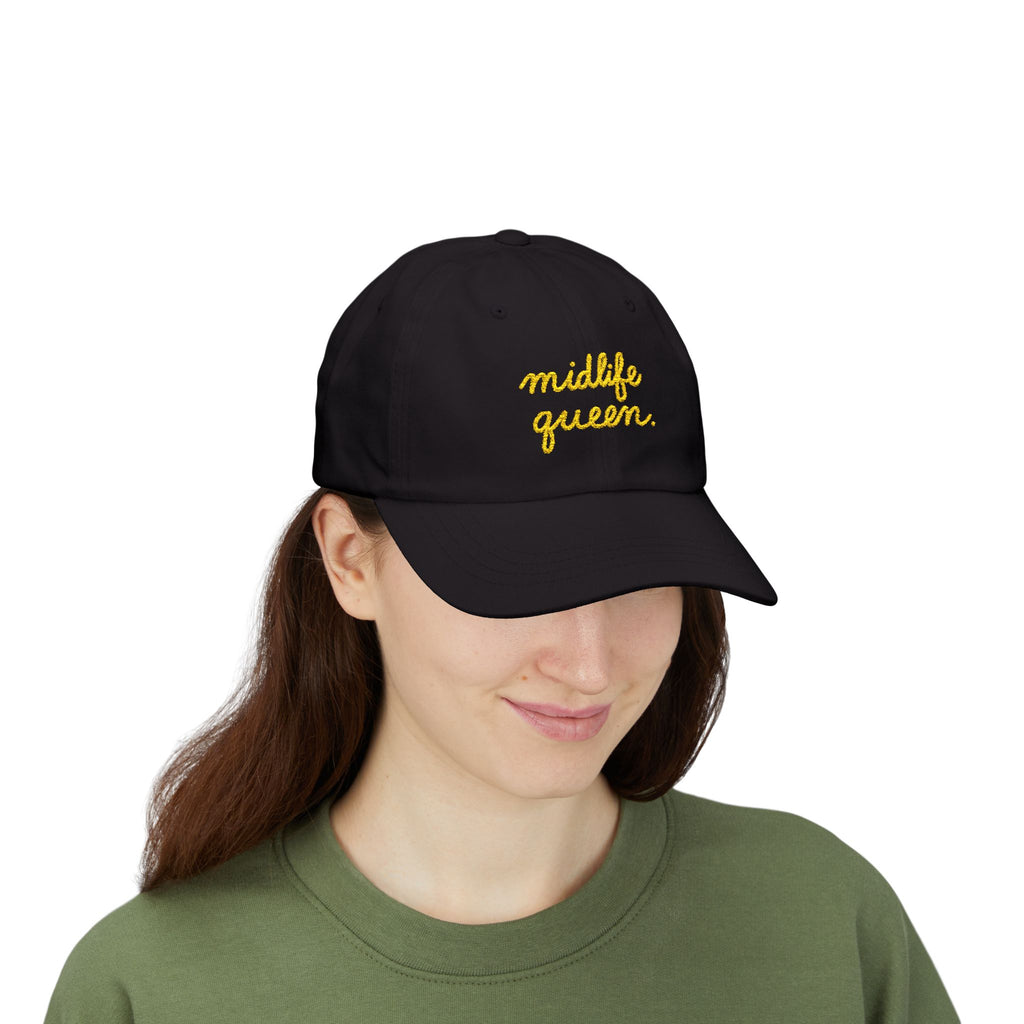 Midlife Queen Embroidered Cap