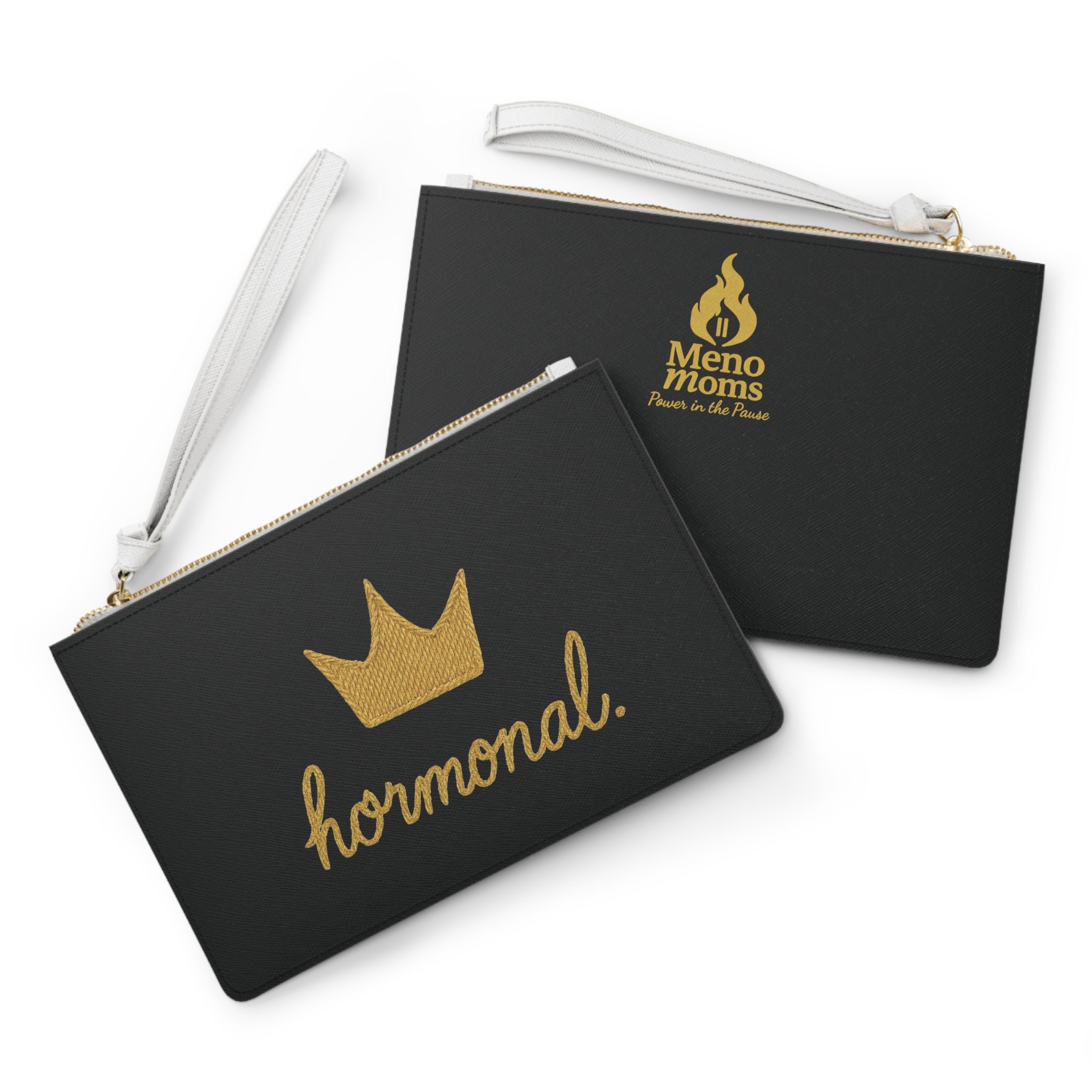 Embroidery Print Clutch Bag with Hormonal Design